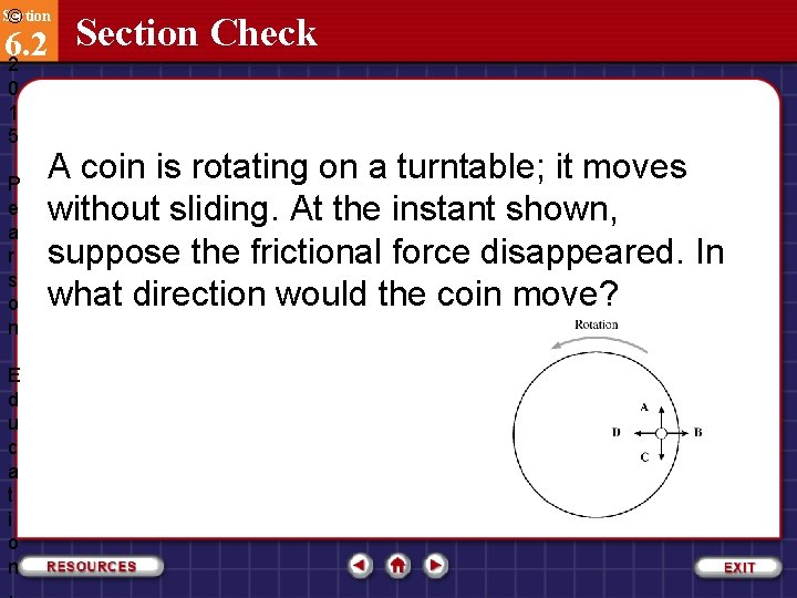 Section © Section Check 6. 2 2 0 1 5 P e a r