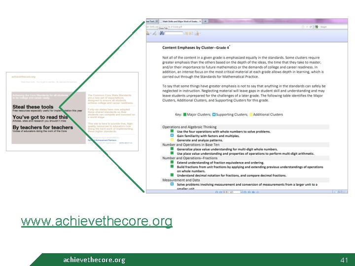 www. achievethecore. org 41 