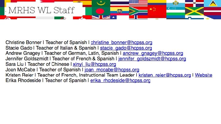 MRHS WL Staff 