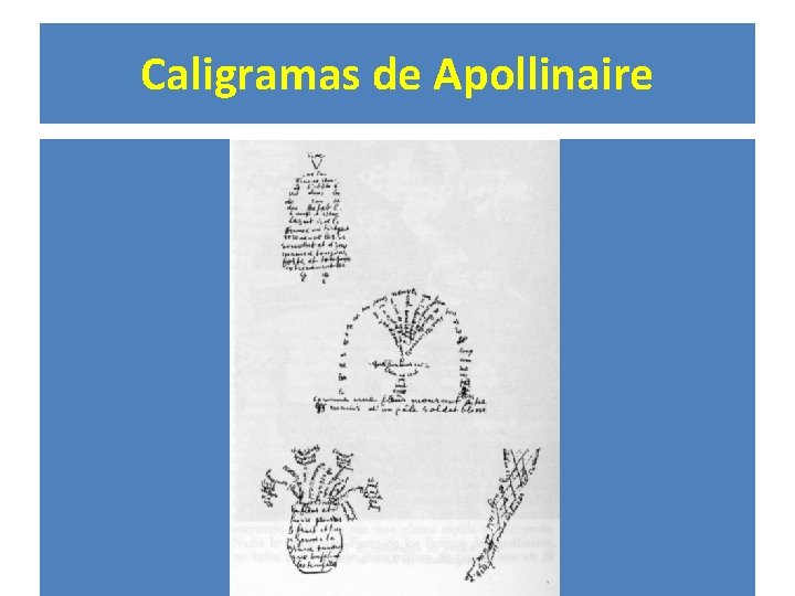 Caligramas de Apollinaire 