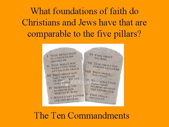 What foundations of faith do Christians and Jews have that are comparable to the