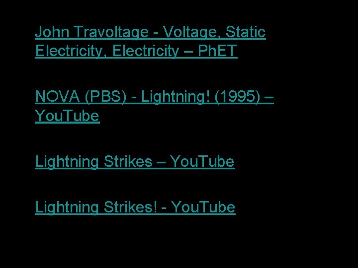  • John Travoltage - Voltage, Static Electricity, Electricity – Ph. ET • NOVA