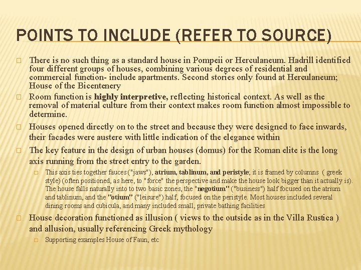 POINTS TO INCLUDE (REFER TO SOURCE) � � There is no such thing as POINTS TO INCLUDE (REFER TO SOURCE) � � There is no such thing as