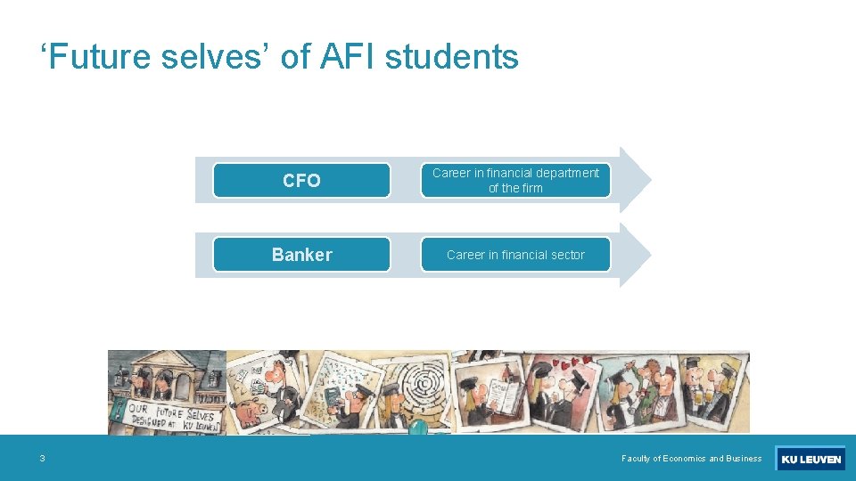 ‘Future selves’ of AFI students 3 CFO Career in financial department of the firm