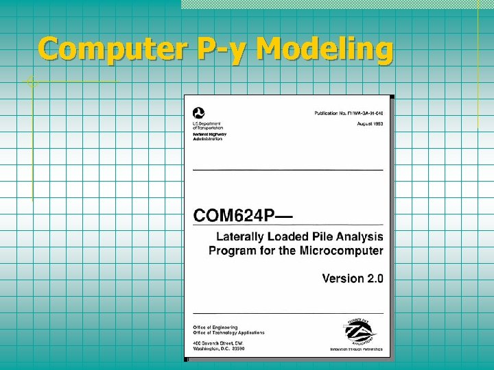 Computer P-y Modeling 