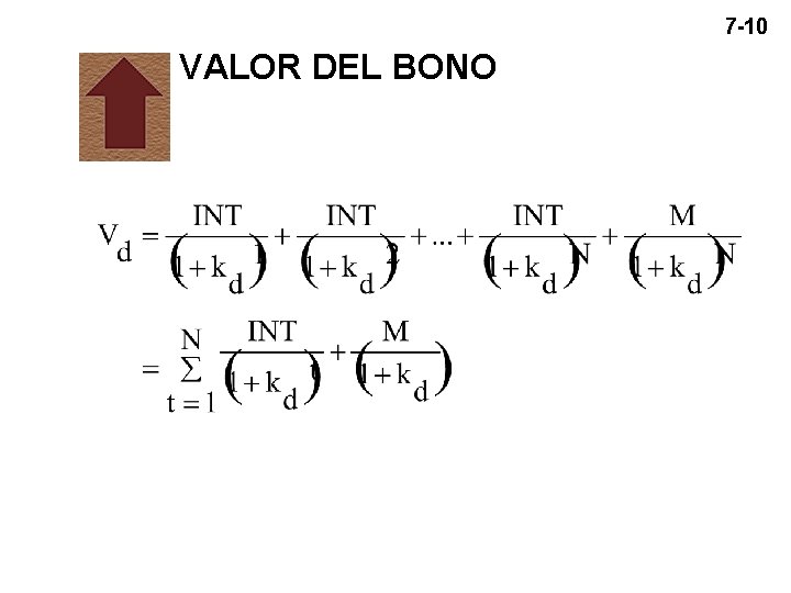 7 -10 VALOR DEL BONO 7 -10 VALOR DEL BONO