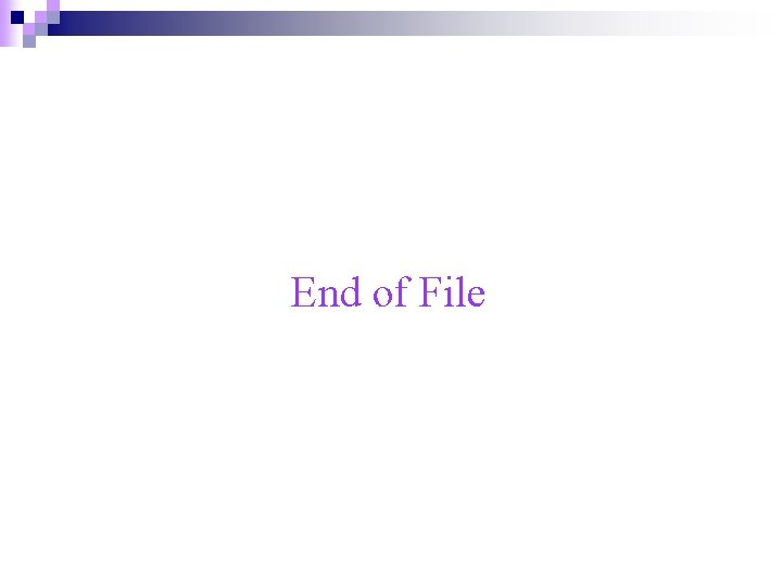 End of File 