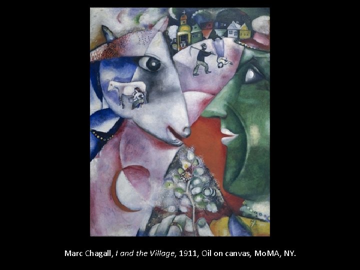 Marc Chagall, I and the Village, 1911, Oil on canvas, Mo. MA, NY. 
