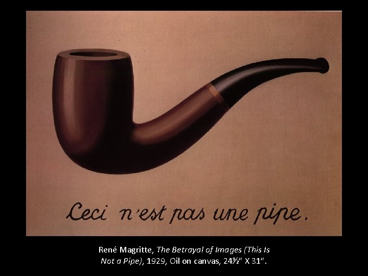 René Magritte, The Betrayal of Images (This Is Not a Pipe), 1929, Oil on