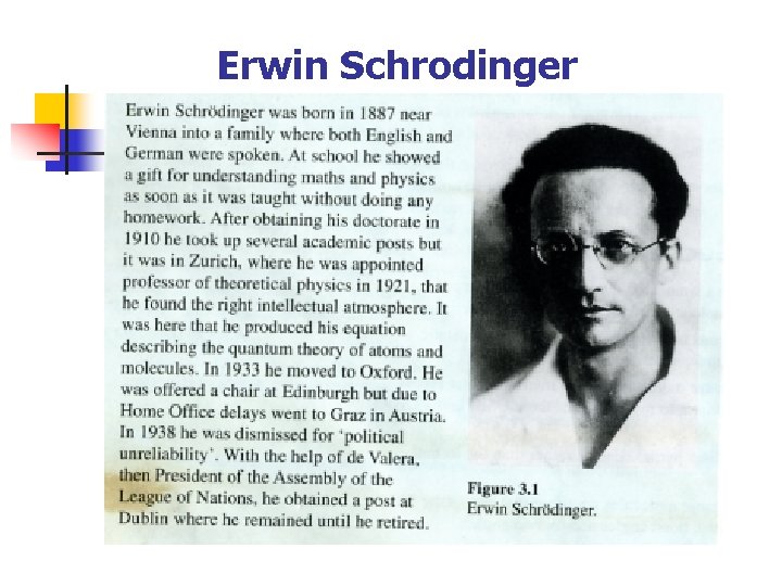 Erwin Schrodinger 