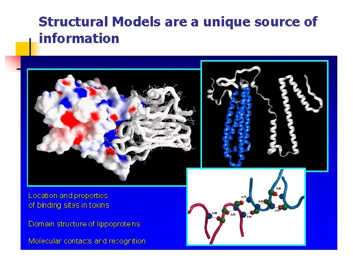 Structural Models are a unique source of information 