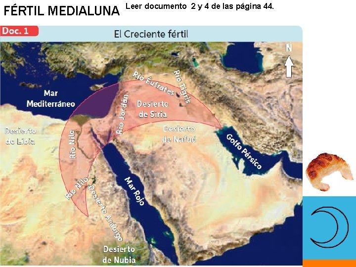 FÉRTIL MEDIALUNA Leer documento 2 y 4 de las página 44. 