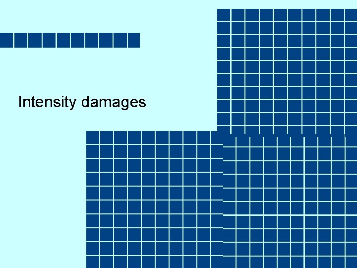 Intensity damages 