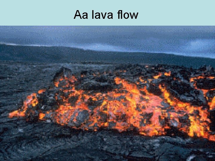 Aa lava flow 