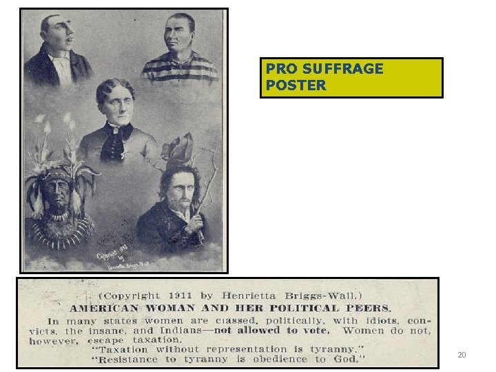 PRO SUFFRAGE POSTER 20 PRO SUFFRAGE POSTER 20