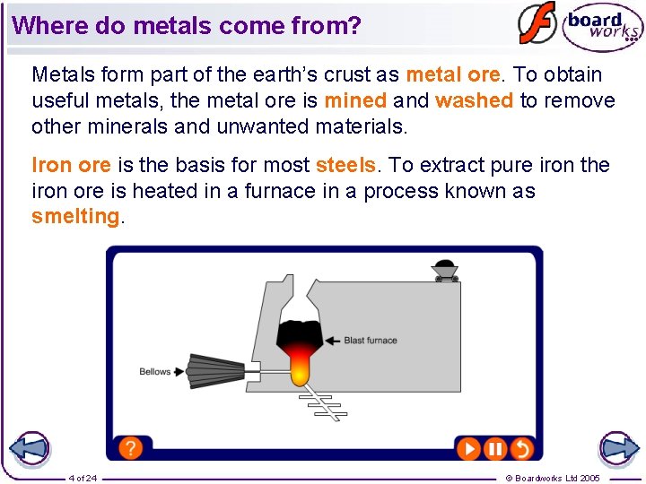 Where do metals come from? Metals form part of the earth’s crust as metal