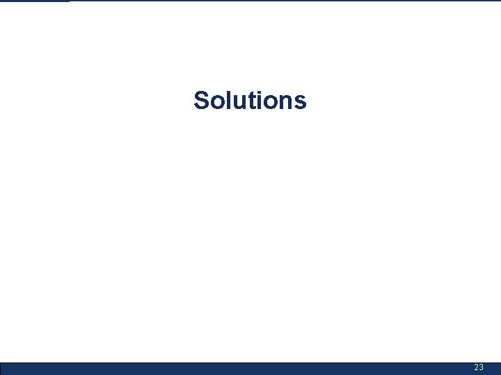 Solutions 23 