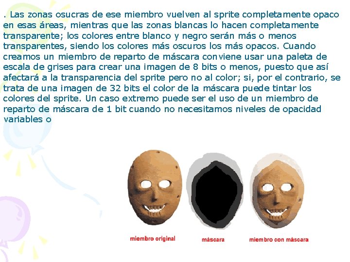 . Las zonas osucras de ese miembro vuelven al sprite completamente opaco en esas