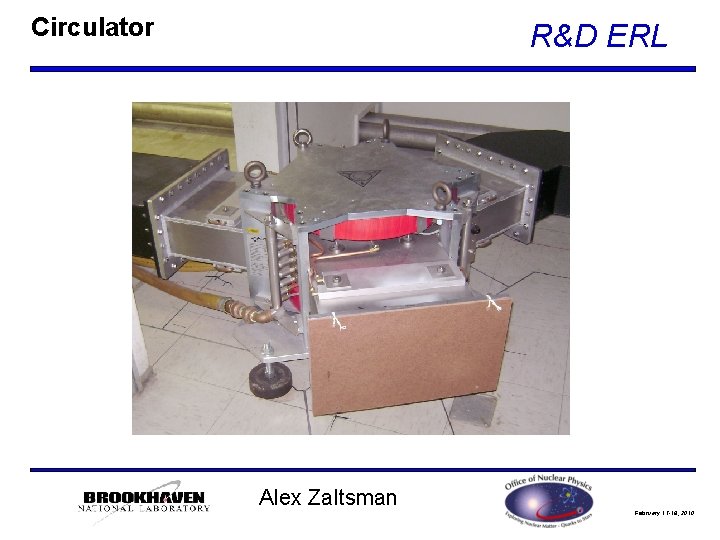 Circulator R&D ERL Alex Zaltsman February 17 -18, 2010 