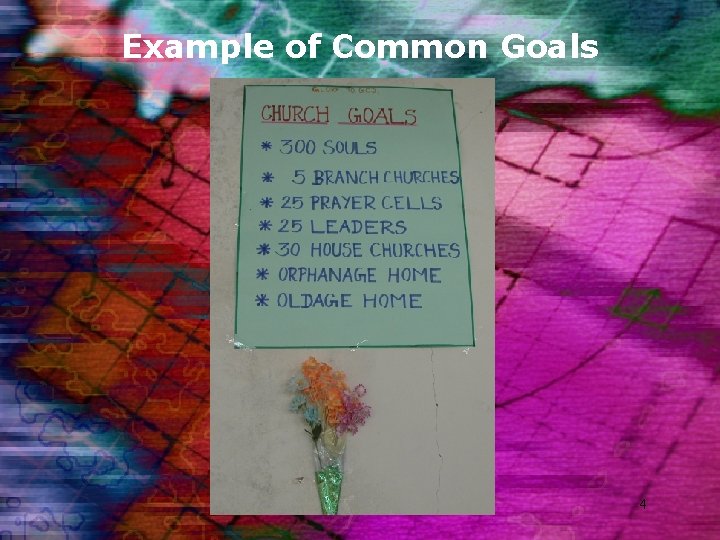 Example of Common Goals 4 