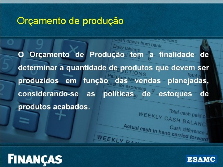 Orçamento de produção 