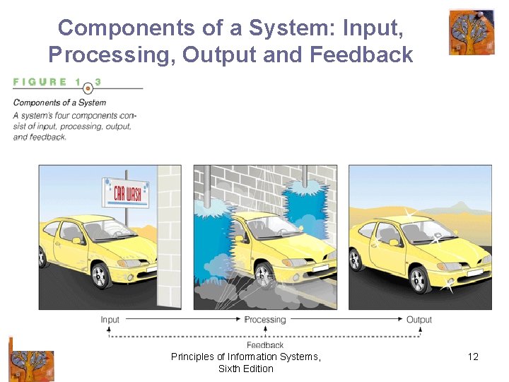 Components of a System: Input, Processing, Output and Feedback Principles of Information Systems, Sixth