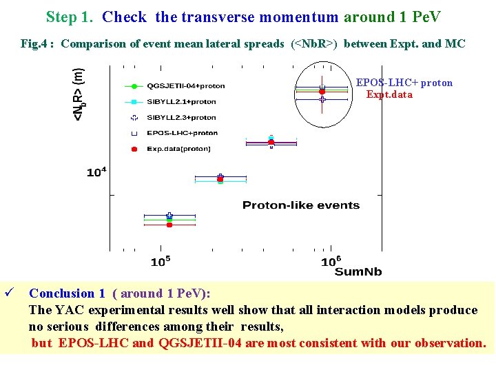 Step 1. Check the transverse momentum around 1 Pe. V Fig. 4 : Comparison