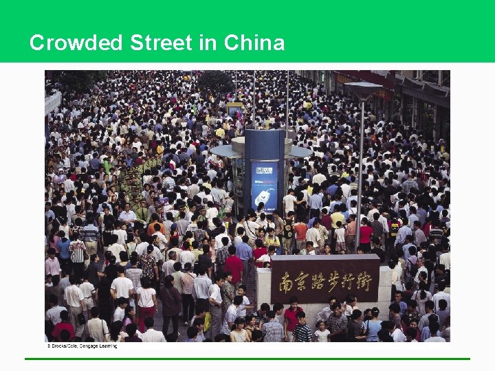 Crowded Street in China 