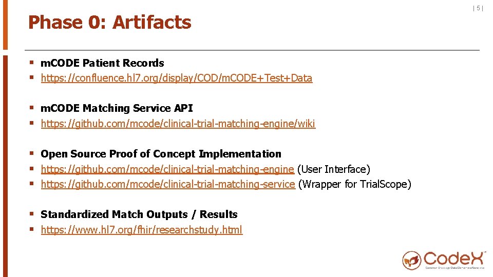 Phase 0: Artifacts § m. CODE Patient Records § https: //confluence. hl 7. org/display/COD/m.
