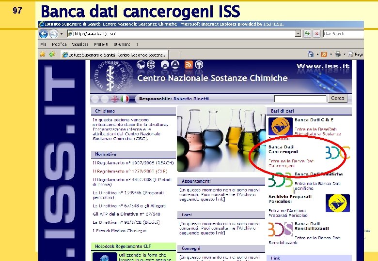 97 Banca dati cancerogeni ISS 