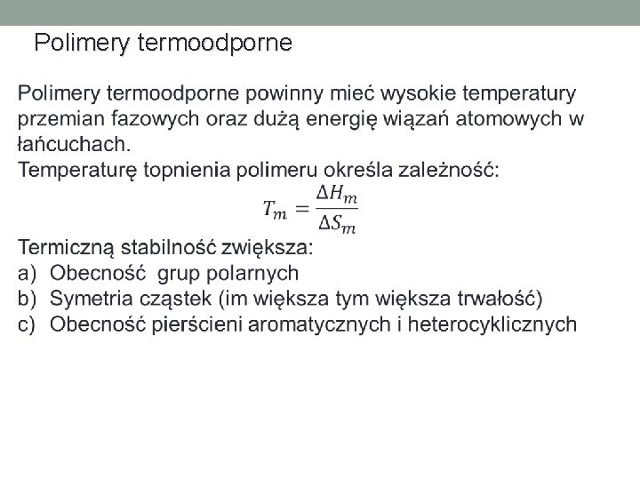 Polimery termoodporne 