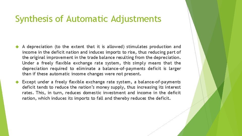 ECN 4102 INTERNATIONAL MONEY AND FINANCE Lecture 6