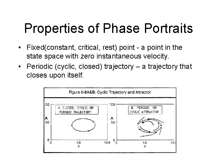 Properties of Phase Portraits • Fixed(constant, critical, rest) point - a point in the