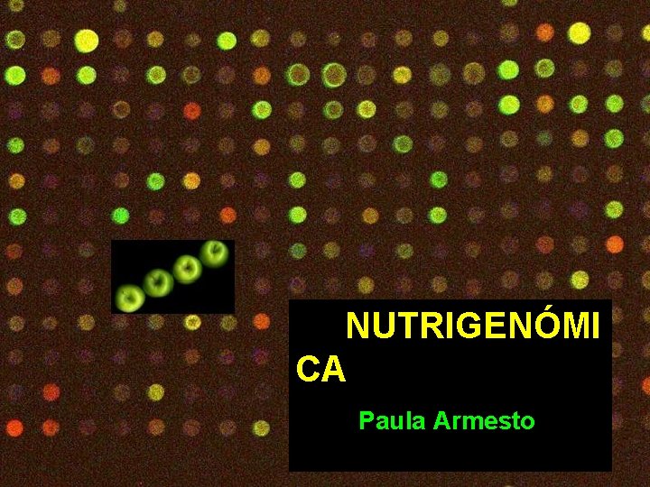 NUTRIGENÓMI CA Paula Armesto 