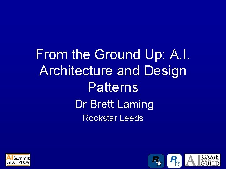 From the Ground Up A I Architecture and