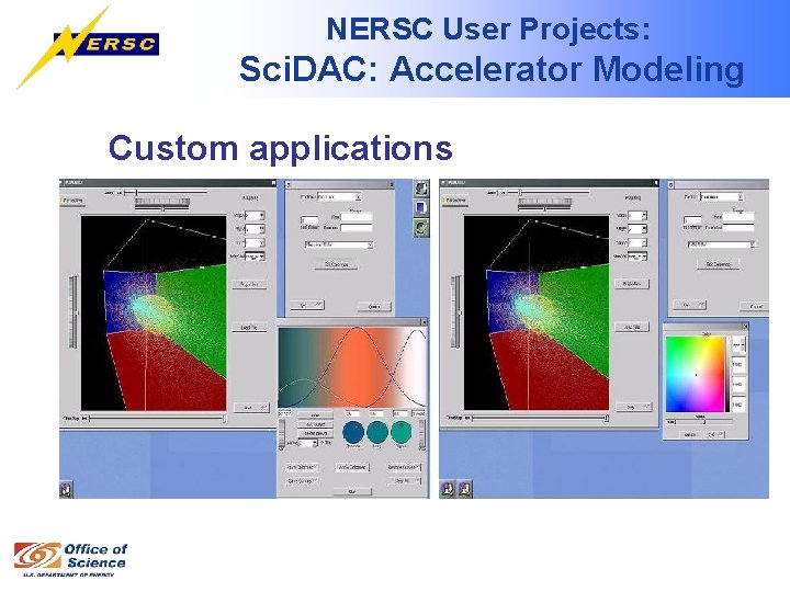 NERSC User Projects: Sci. DAC: Accelerator Modeling Custom applications 