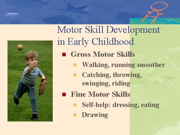 Motor Skill Development in Early Childhood n Gross Motor Skills n n n Walking,