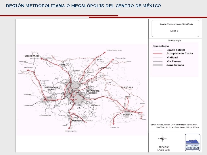 REGIÓN METROPOLITANA O MEGALÓPOLIS DEL CENTRO DE MÉXICO 