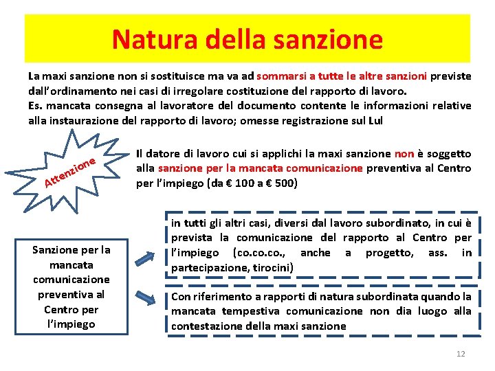 Natura della sanzione La maxi sanzione non si sostituisce ma va ad sommarsi a