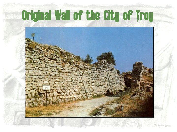 Original Wall of the City of Troy 