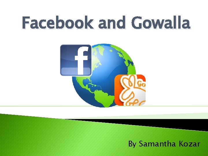 Facebook and Gowalla By Samantha Kozar 