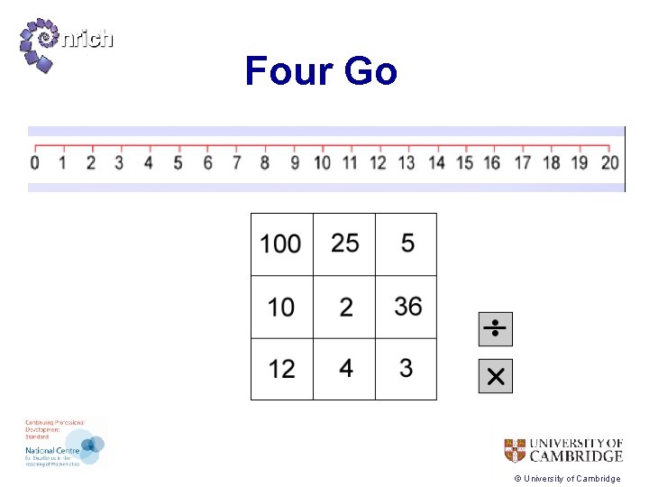 Four Go © University of Cambridge 