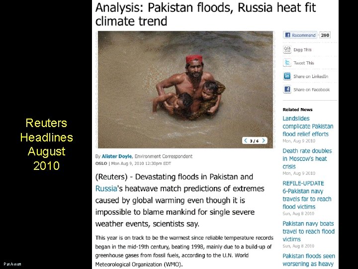 Reuters Headlines August 2010 Pat Arnott Reuters Headlines August 2010 Pat Arnott