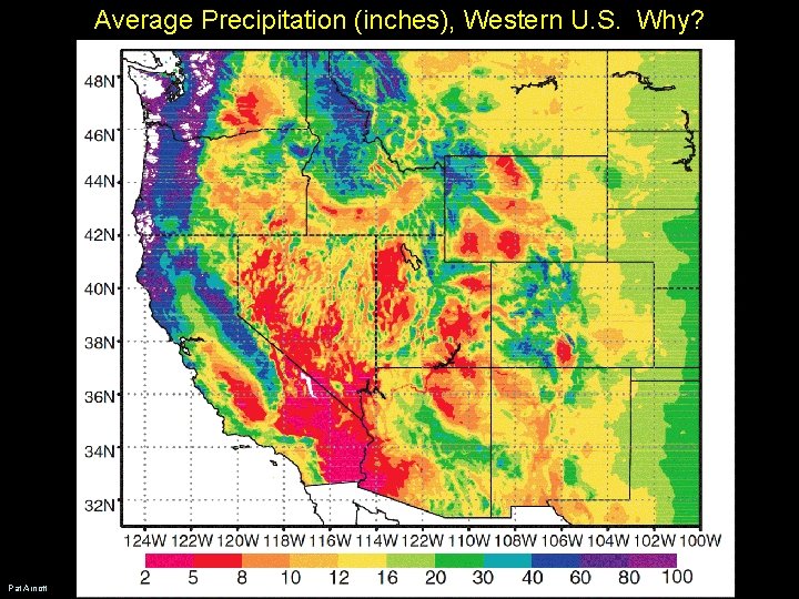 Average Precipitation (inches), Western U. S. Why? Pat Arnott Average Precipitation (inches), Western U. S. Why? Pat Arnott