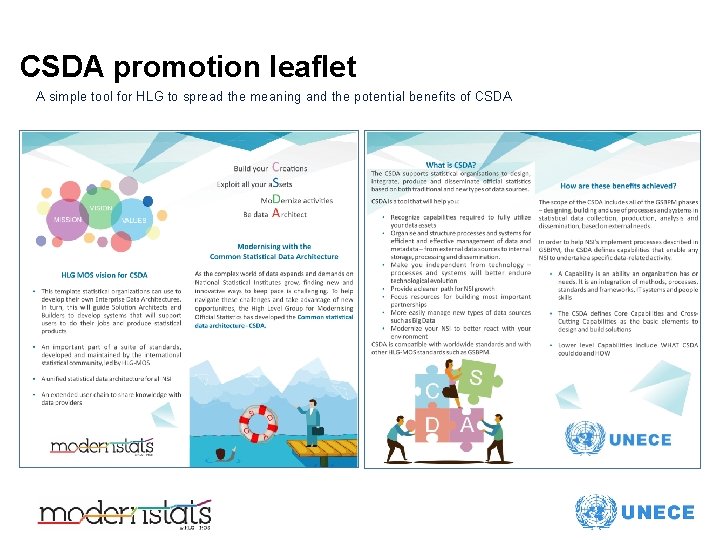 CSDA promotion leaflet A simple tool for HLG to spread the meaning and the