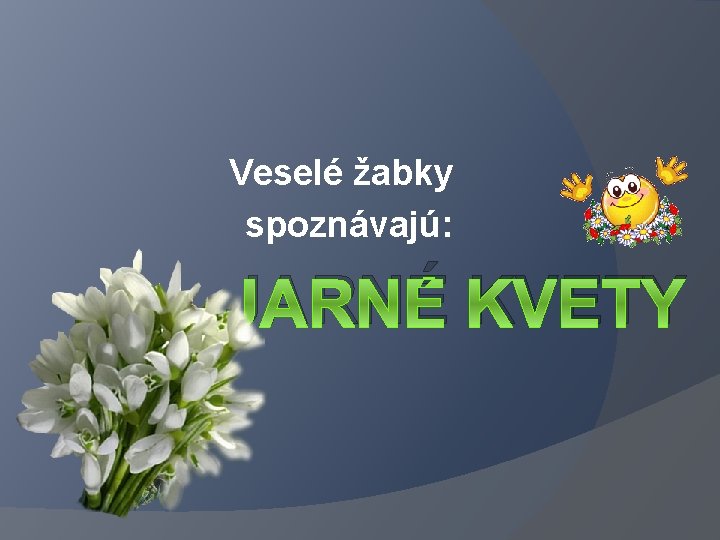 Veselé žabky spoznávajú: JARNÉ KVETY 