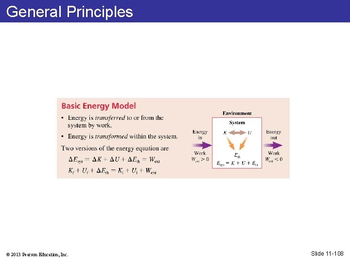 General Principles © 2013 Pearson Education, Inc. Slide 11 -108 