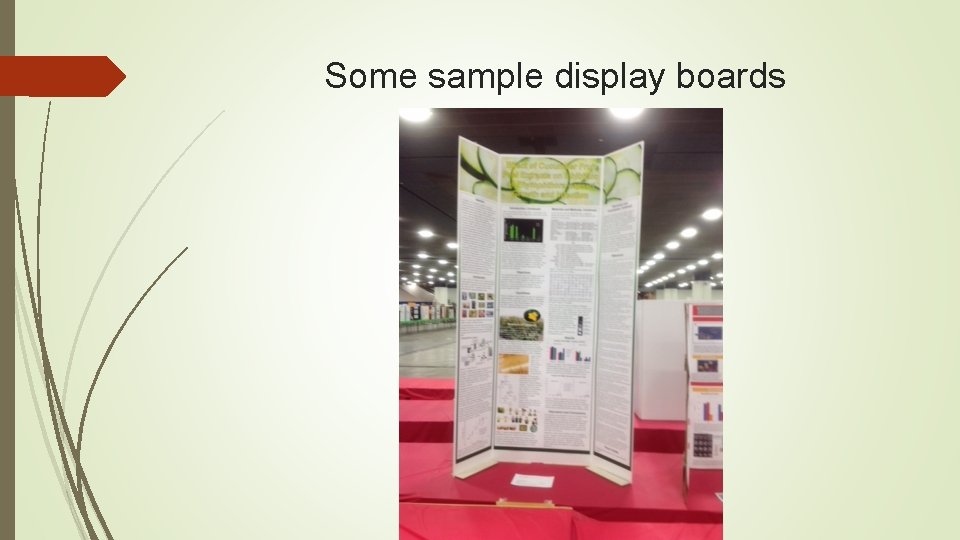 Some sample display boards 