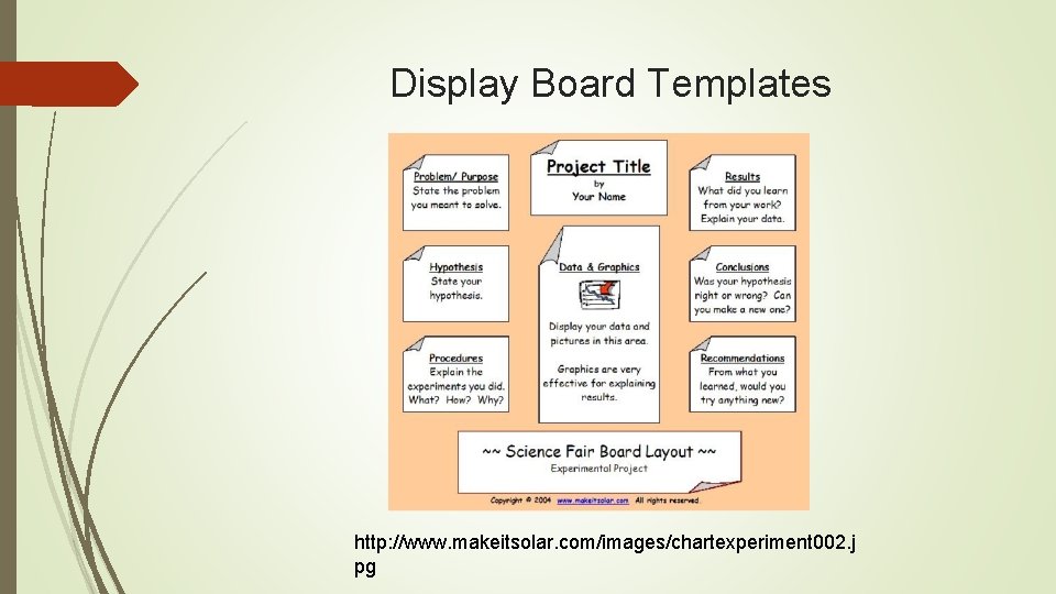 Display Board Templates http: //www. makeitsolar. com/images/chartexperiment 002. j pg 