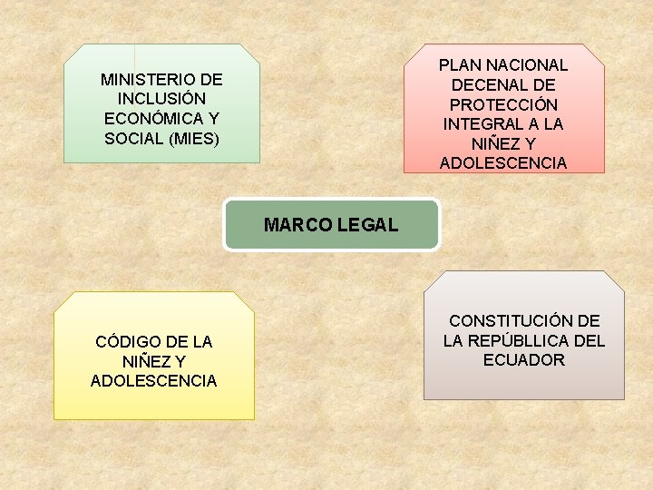 PLAN NACIONAL DECENAL DE PROTECCIÓN INTEGRAL A LA NIÑEZ Y ADOLESCENCIA MINISTERIO DE INCLUSIÓN